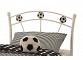 3ft Single Football Soccer White Metal Bed Frame 4